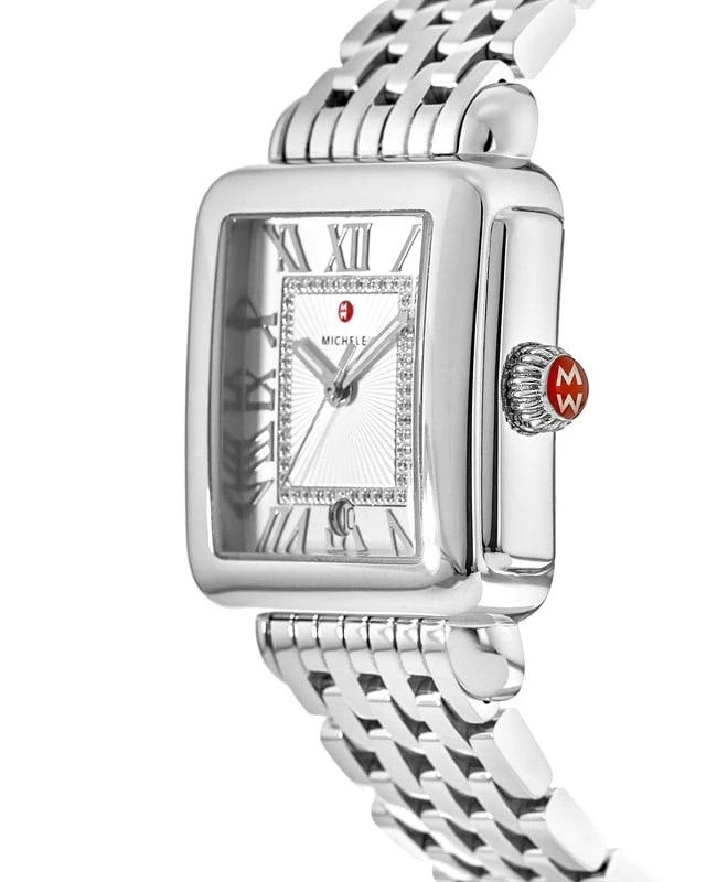 Michele Michele Deco Madison Diamond Silver Sunray Diamond Dial Women's Watch MWW06T000141 3
