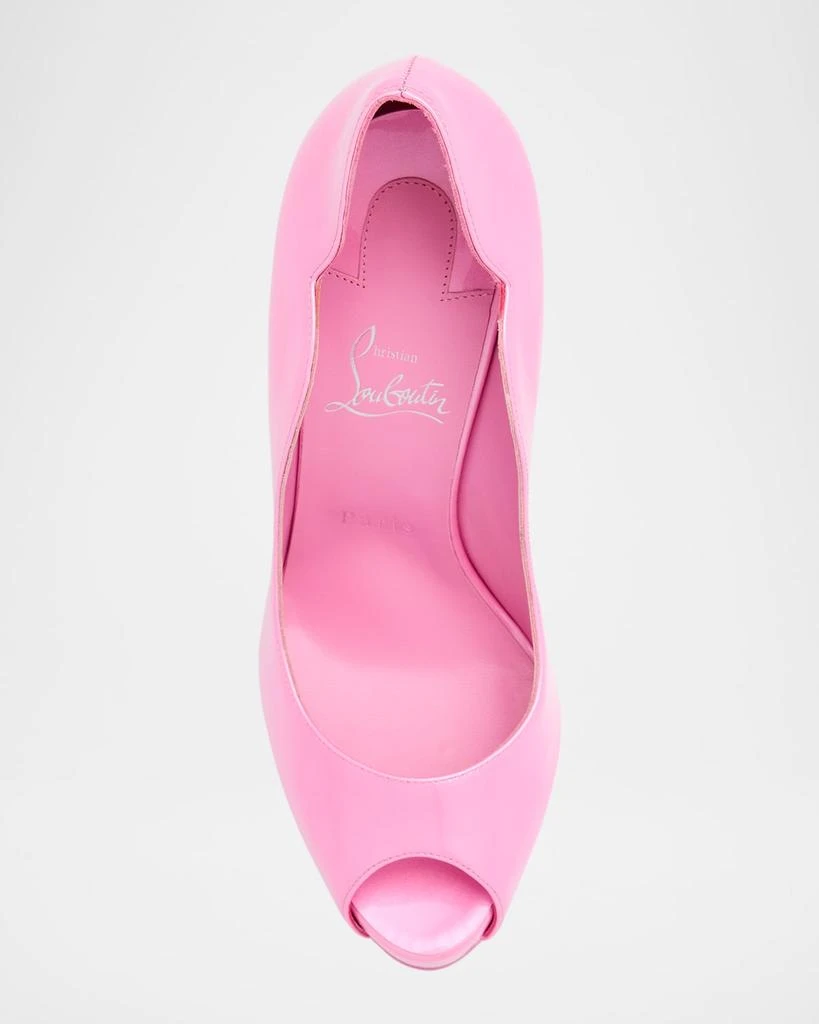 Christian Louboutin Hot Chick Alta Patent Red Sole Pumps 6