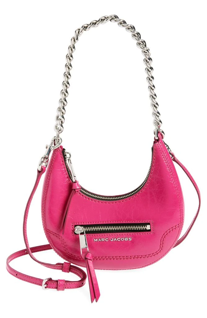 Marc Jacobs Mini Crescent Crinkle Leather Crossbody Bag 1