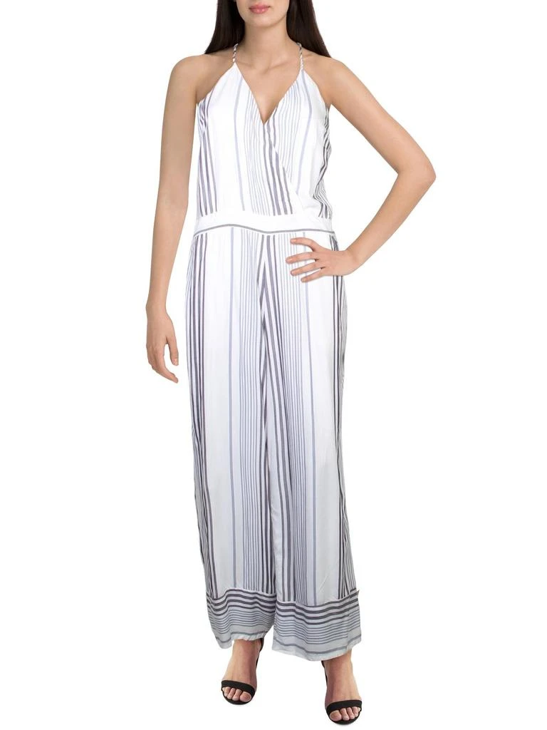 Willow & Clay Womens Striped Culotte Jumpsuit 1