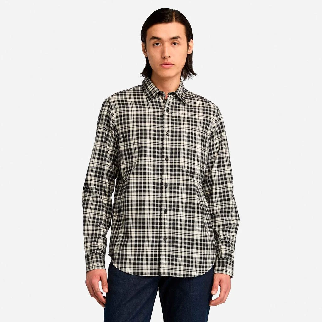 Timberland Men's Herringbone Flannel Plaid Shirt 1