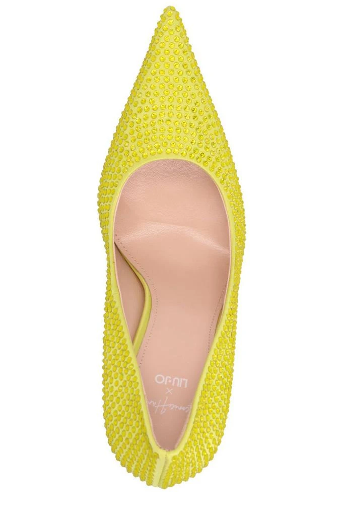 LIU •JO Leonie Hanne X Liu Jo Embellished Sculpted Heel Pumps 3