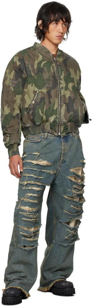 424 Khaki Military Bomber Jacket 4