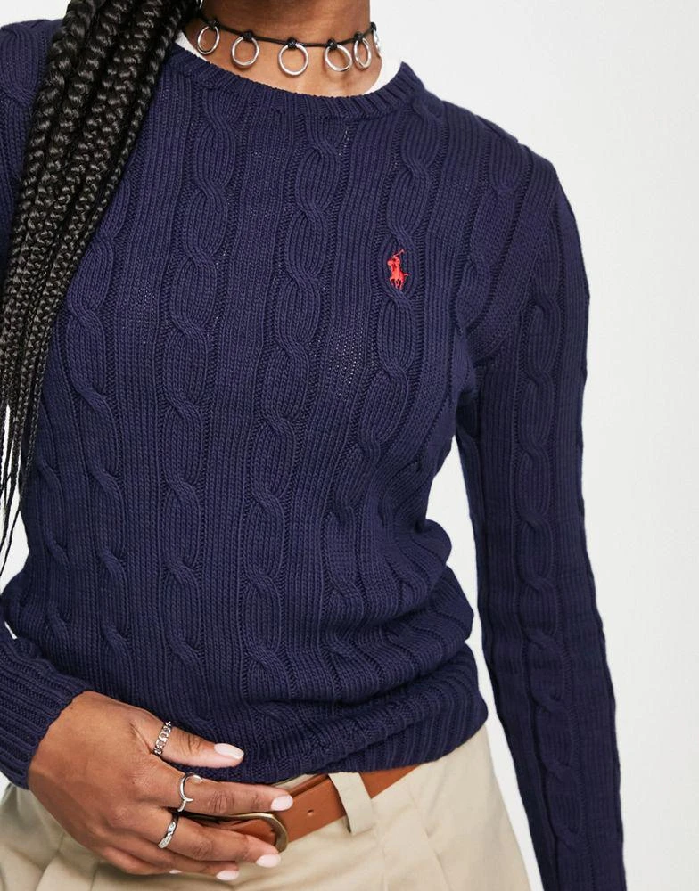Ralph Lauren Polo Ralph Lauren cable knit jumper in navy 3