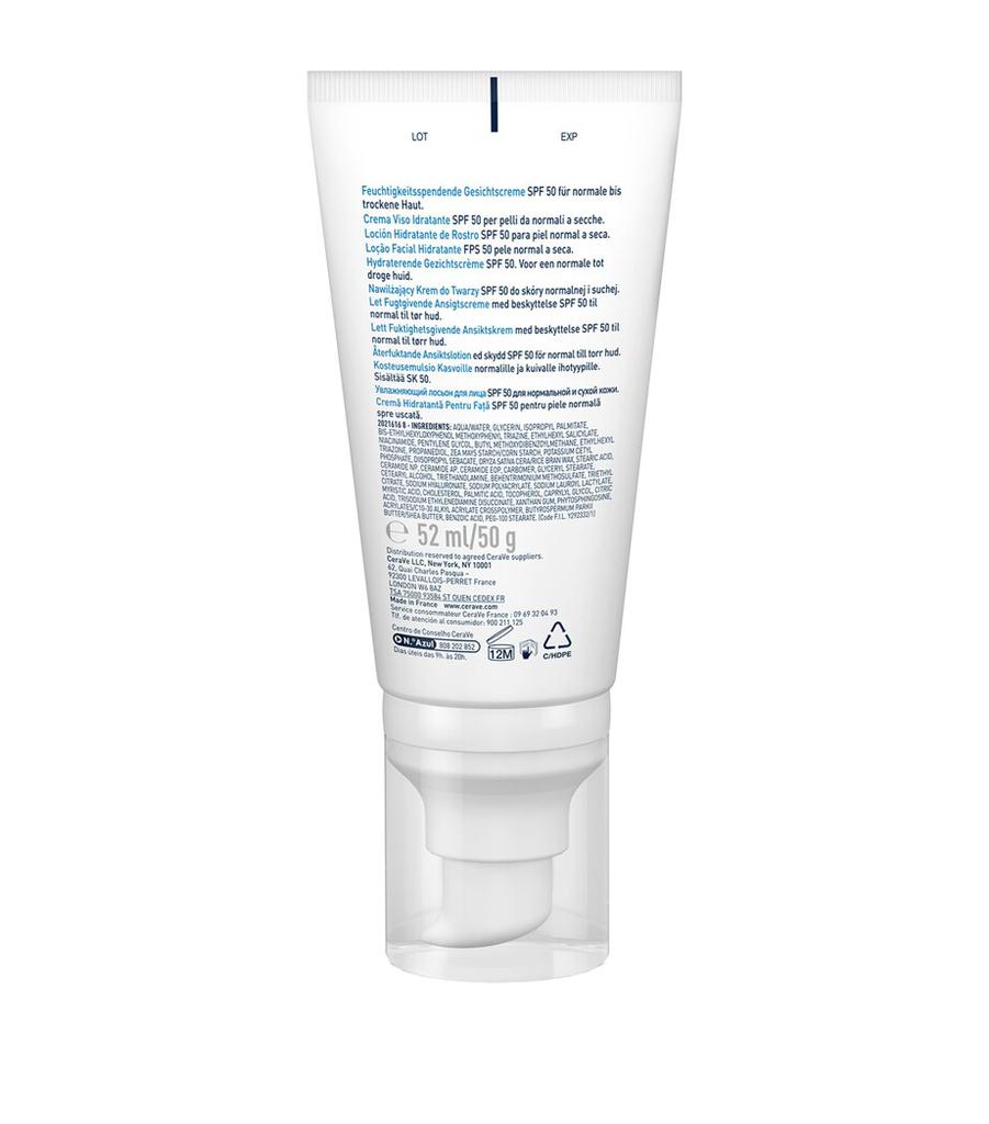 CeraVe AM Facial Moisturising Lotion SPF 50+ (52ml)