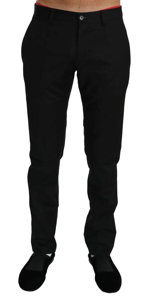 Dolce & Gabbana Dolce & Gabbana  Black Dress Formal Trouser Mens Wool Pants 4