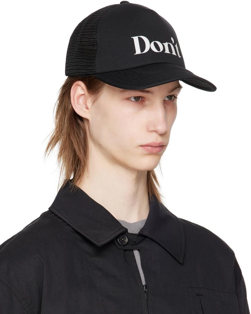 UNDERCOVER Black 'Don't' Cap 2