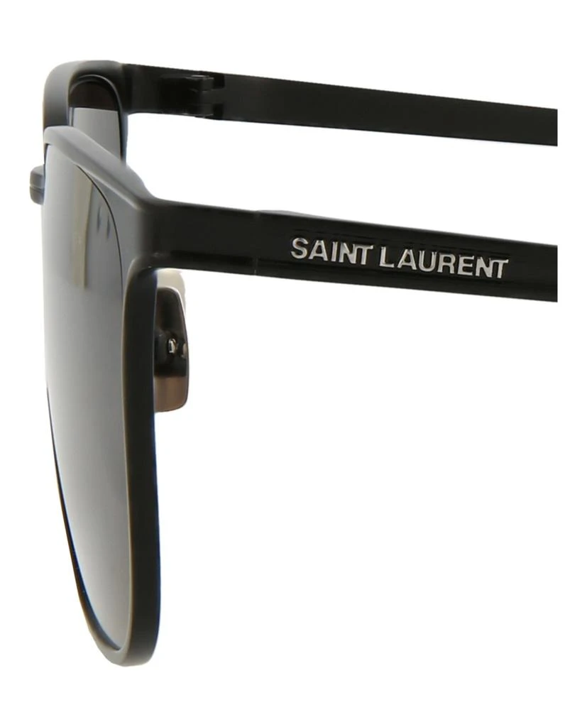 Saint Laurent Square-Frame Metal Sunglasses 4