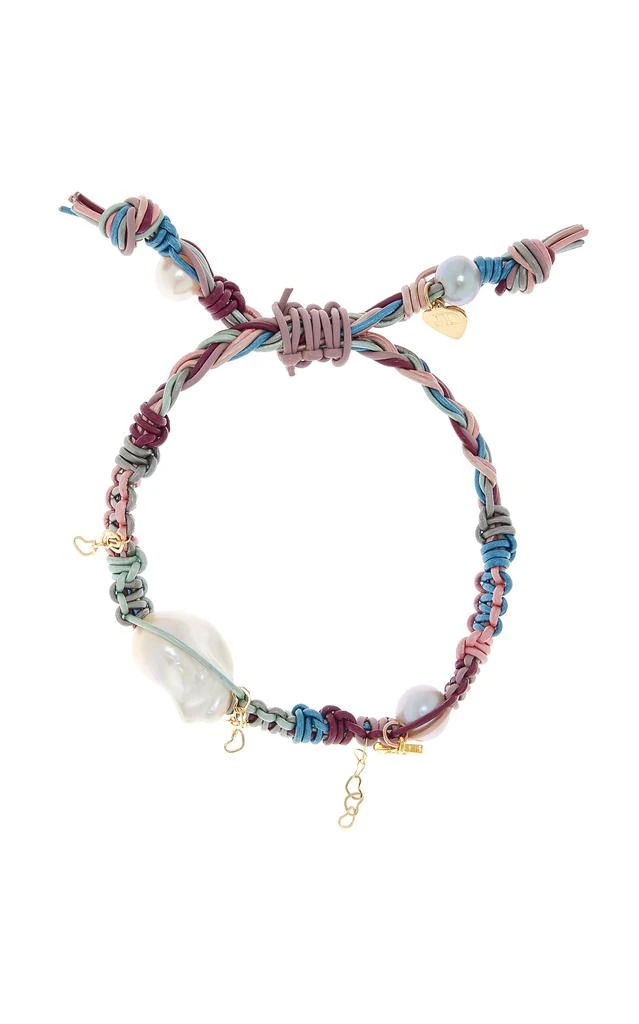 Joie DiGiovanni Joie DiGiovanni - Metallic Mermaid Pearl; Leather Rocker Bracelet - Multi - OS - Moda Operandi - Gifts For Her 1