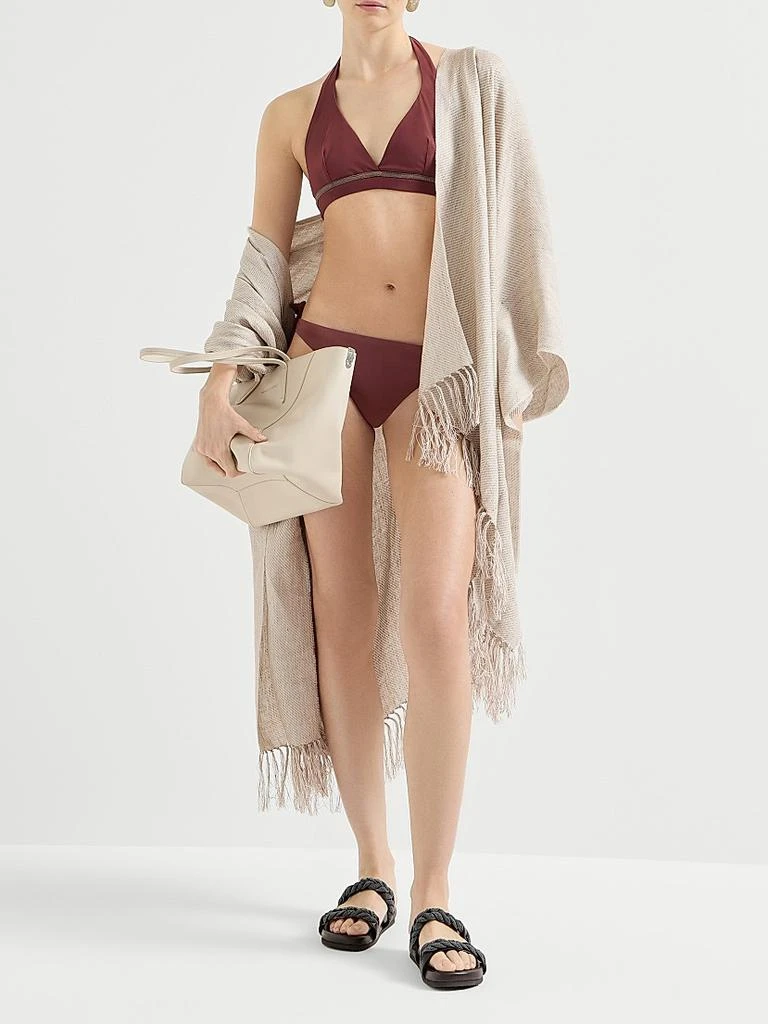 Brunello Cucinelli Techno Jersey Bikini Bottoms 5