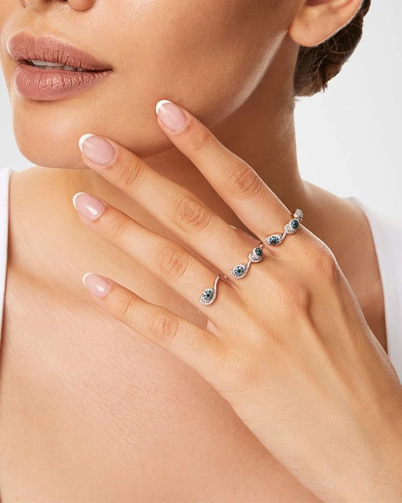 Bee Goddess Eye Light Open Ring 3