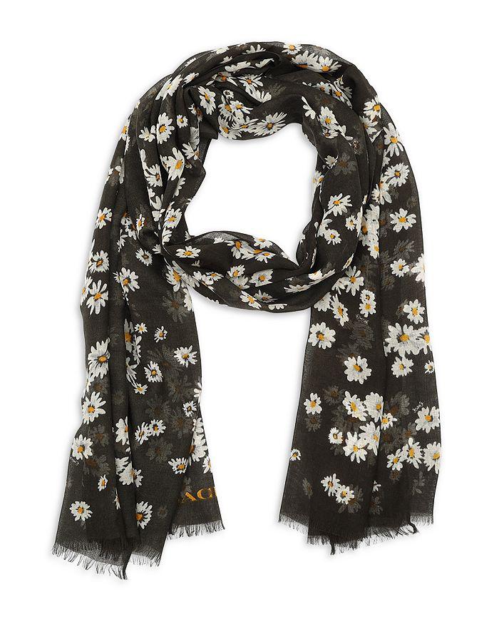 Coach Daisy Cluster Printed Scarf