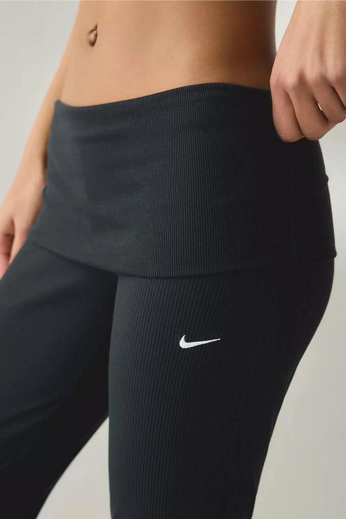 NIKE Nike Sportswear Chill Knit Mini-Rib Foldover Flared Legging 3