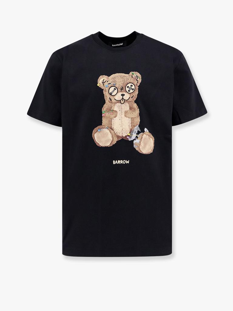 BARROW Cotton t-shirt with flocked logo