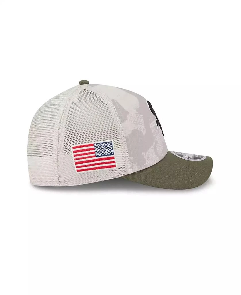 New Era Men's Light Beige/Olive Chicago White Sox 2025 Armed Forces Day 9FORTY M-Crown A-Frame Adjustable Hat 6