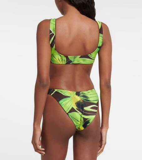 LOUISA BALLOU Scoop printed bikini top 3