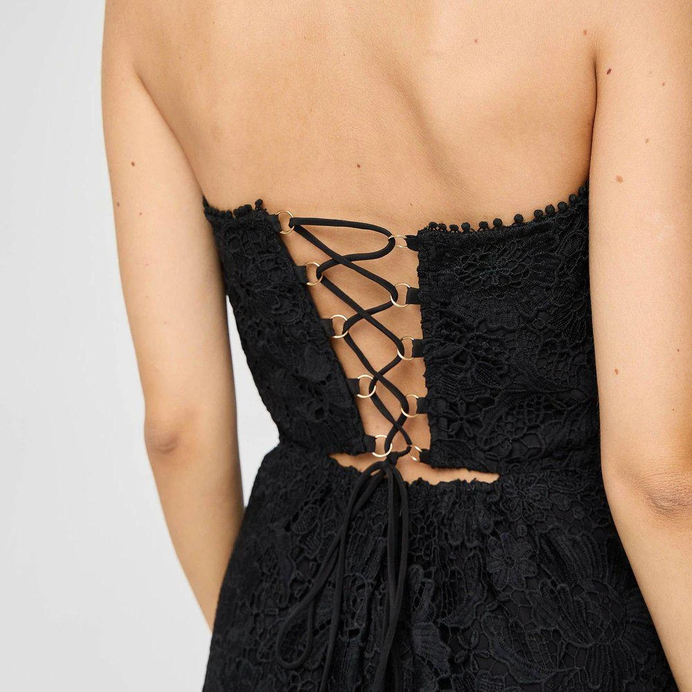 Sabina Musayev Sabina Musayev Lace Bustier Midi Dress