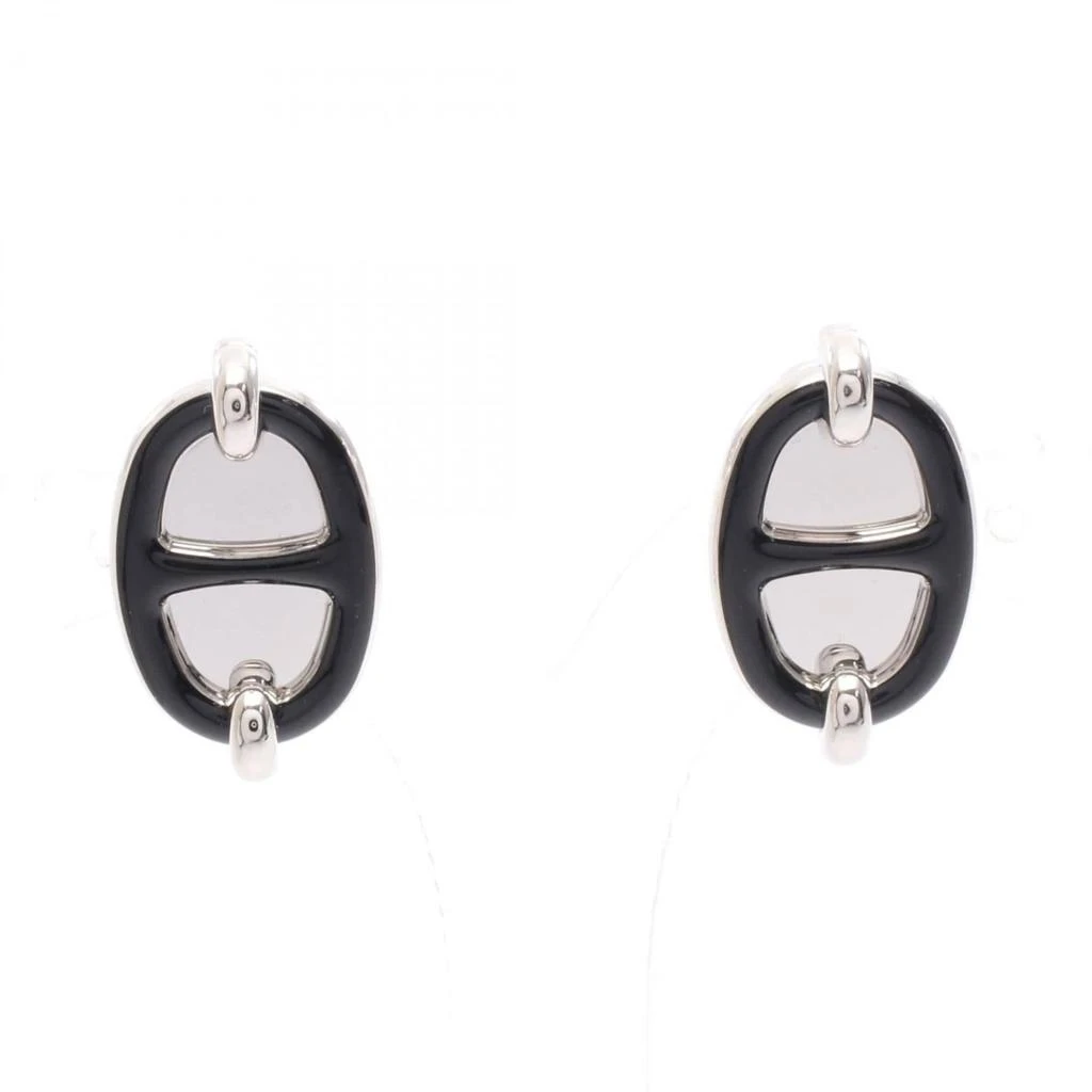 Hermes Stainless Steel Stud Earrings (Pre-Owned)