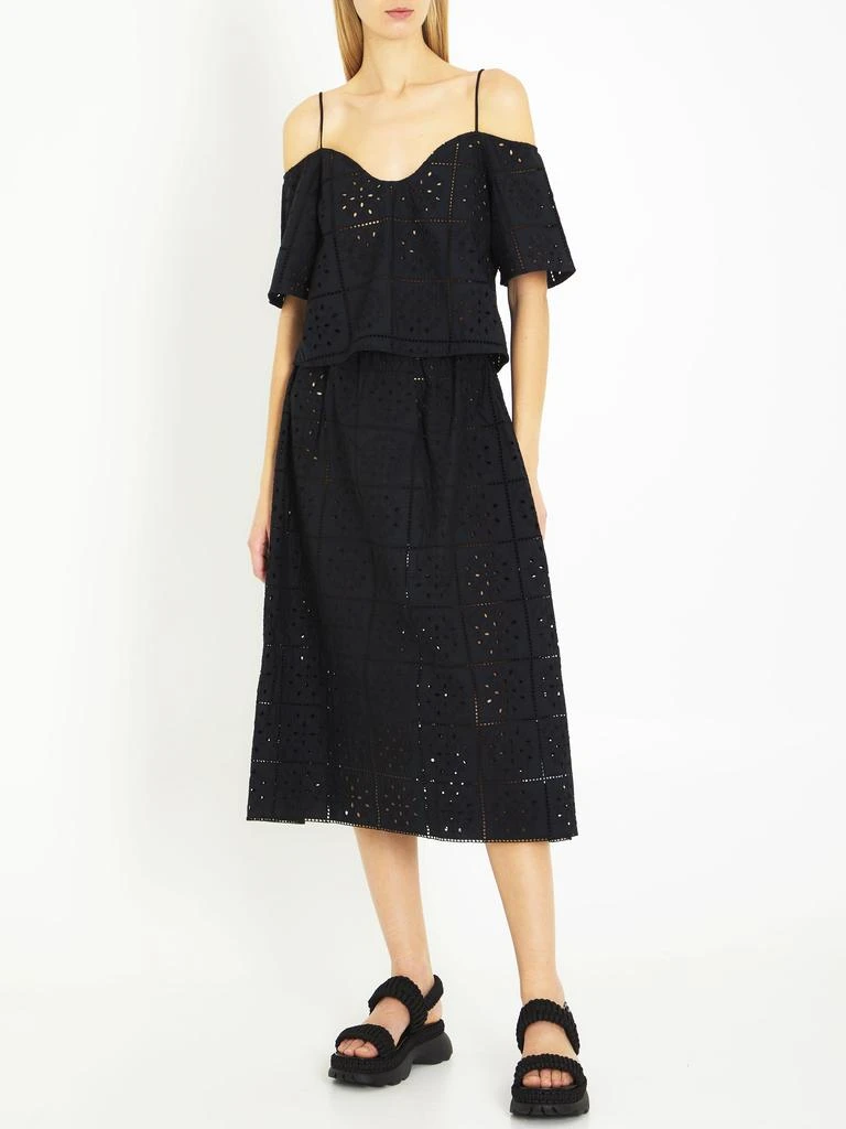 Ganni Broderie anglaise top 2