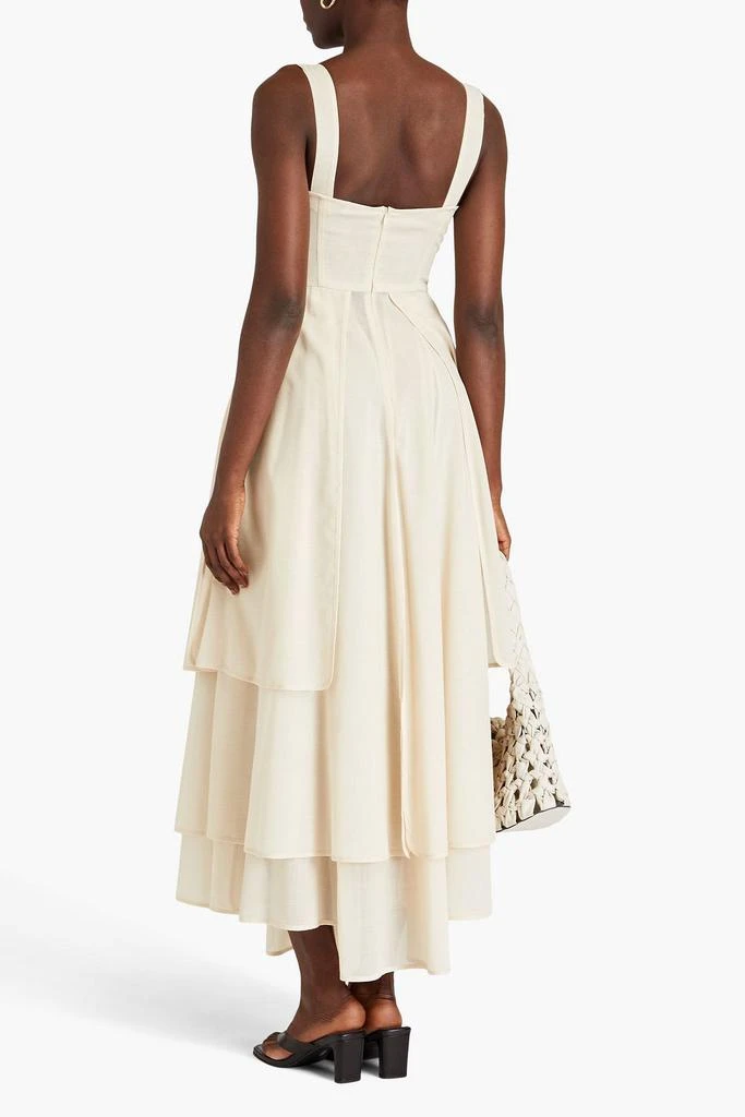 A.W.A.K.E. Mode Layered wool-blend midi dress 3