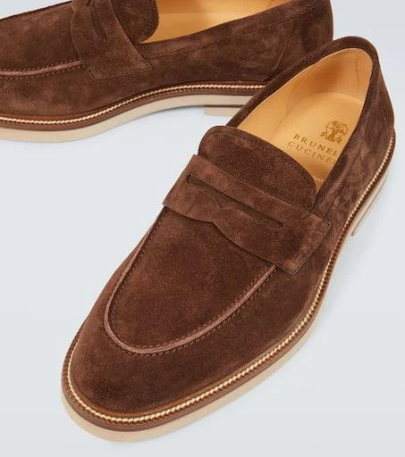 Brunello Cucinelli Suede penny loafers 3
