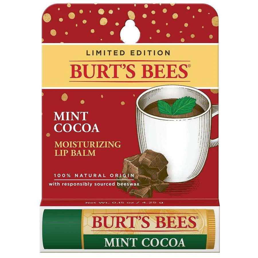 Burt's Bees Moisturizing Lip Balm Mint Cocoa 1