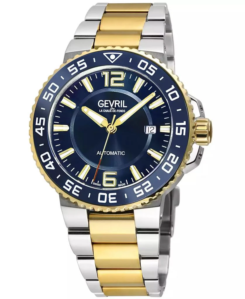 Gevril Men's Riverside Two Tone Stainless Steel Watch 1