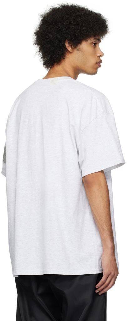 n.hoolywood Gray Half Sleeve T-Shirt 3