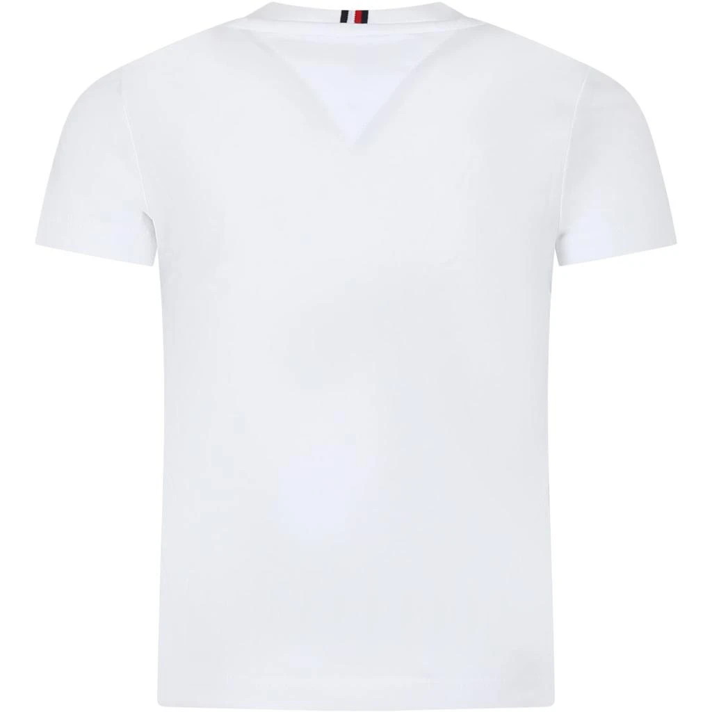 Tommy Hilfiger White T-shirt For Boy With Logo 2