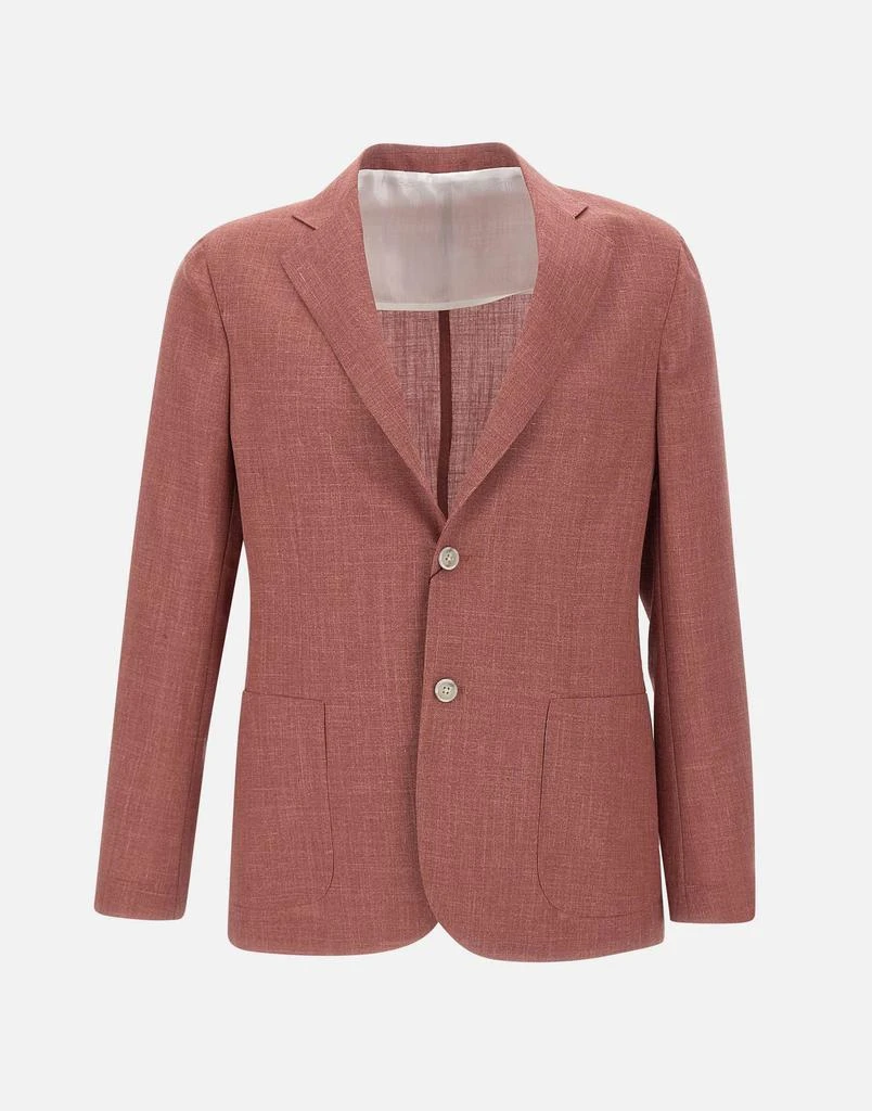 BARBA Wool, silk and linen blazer 1