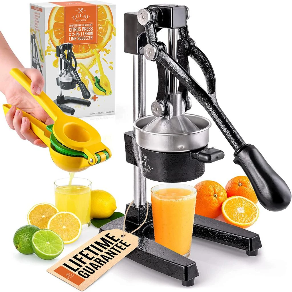 Zulay Kitchen Professional Citrus Juicer & 2in1 Lemon Squeezer Complete Set 1