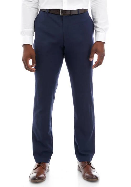 Tommy Hilfiger Hilfiger Blue Sharkskin Suit Pants 1