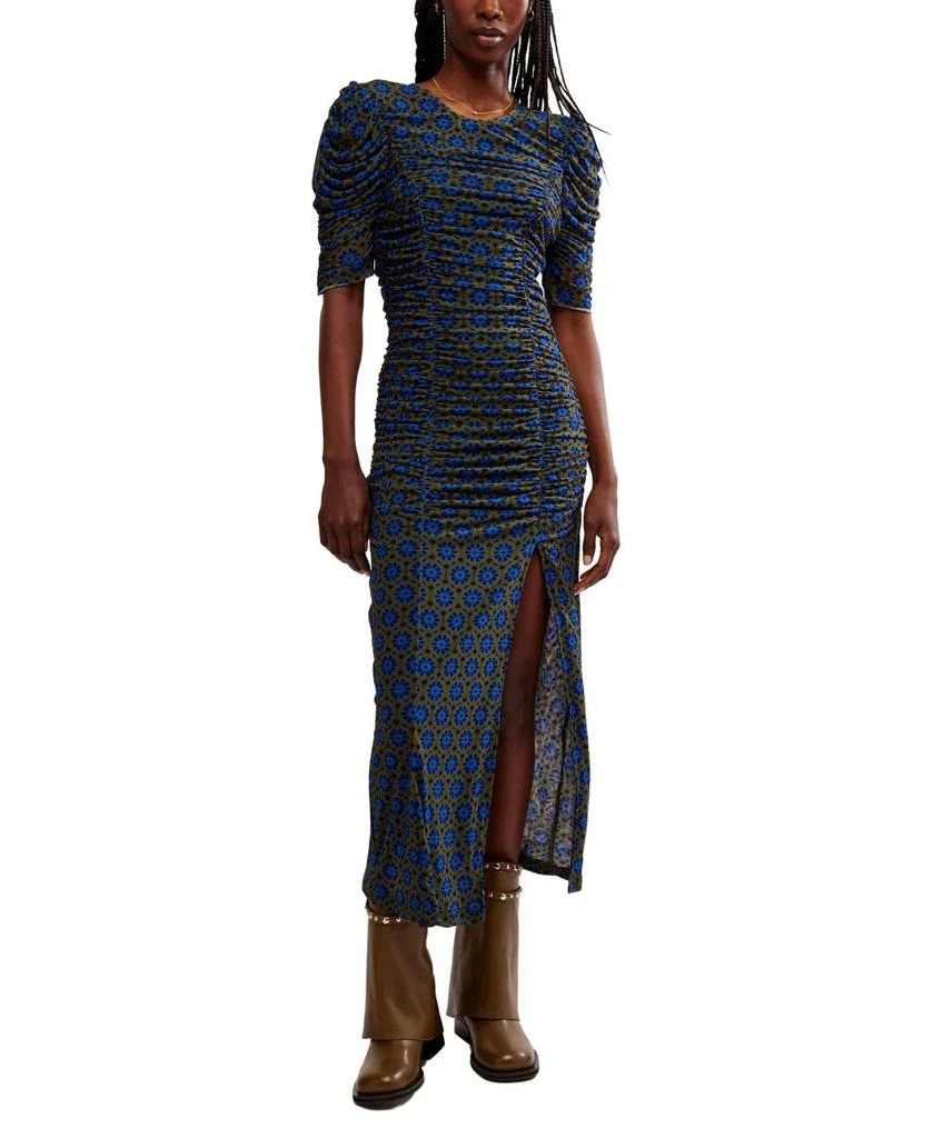 dvf briella ruched mesh dress Diane von Furstenberg Women's XS Briella Ruched Mesh Dress, Black