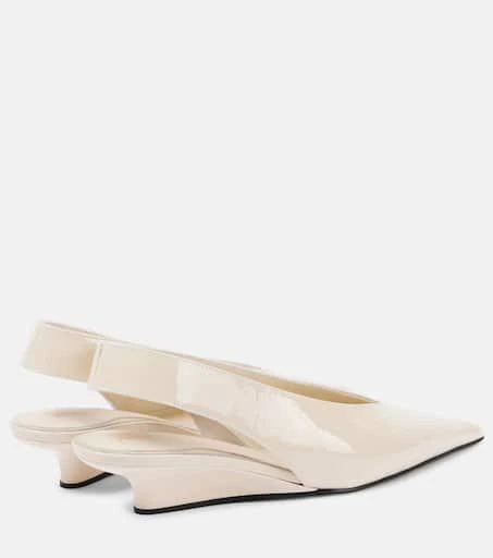 Totême Patent leather slingback wedges 2
