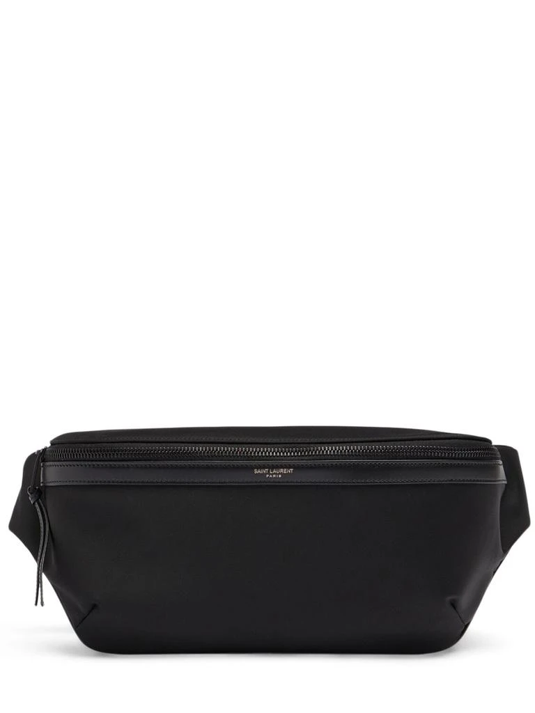 Yves Saint Laurent City Leather & Nylon Crossbody Bag 1