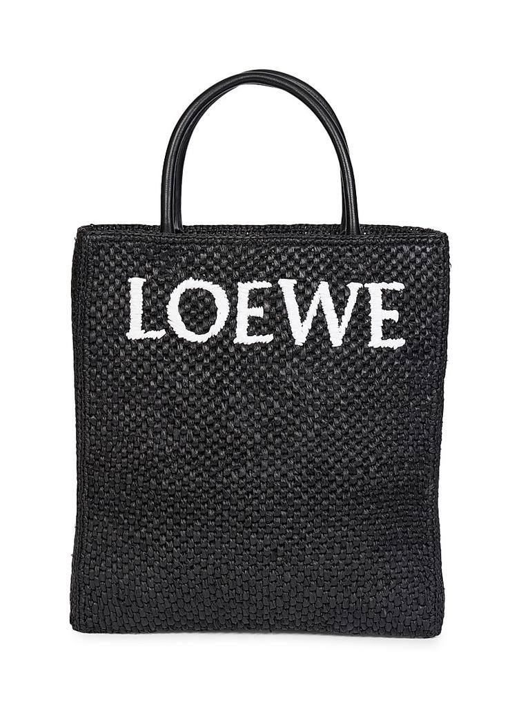 Loewe A4 Raffia & Leather Tote Bag - Crossbody Bags - Free