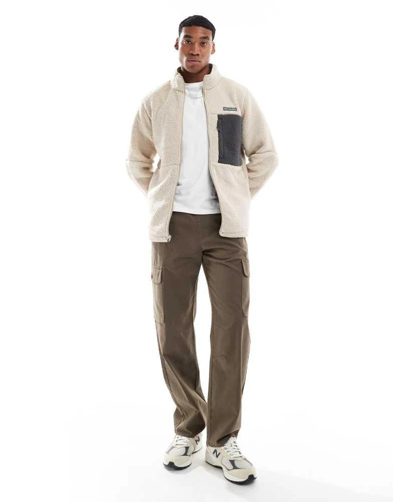 Columbia Columbia Mountainside heavyweight fleece in brown 4
