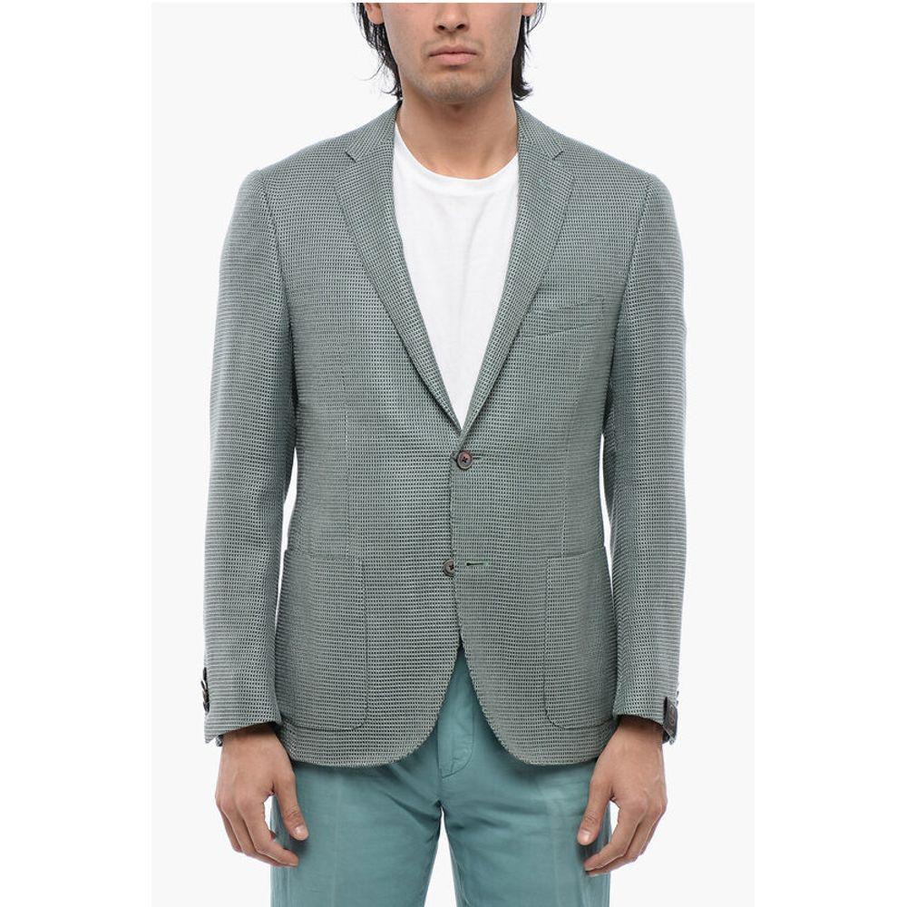 Corneliani Jacquard Wool Blend CERIM ACADEMY Unlined Men's Blazer