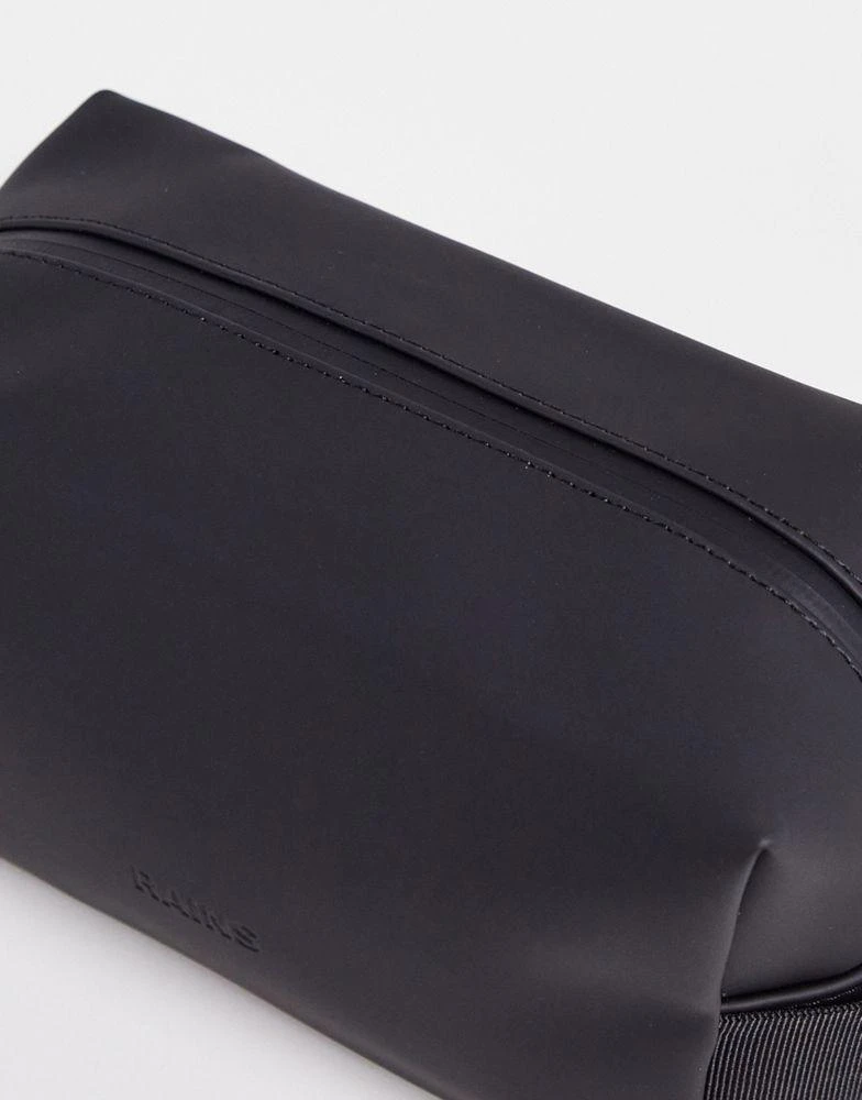 RAINS Rains 15580 unisex waterproof small wash bag in black 2
