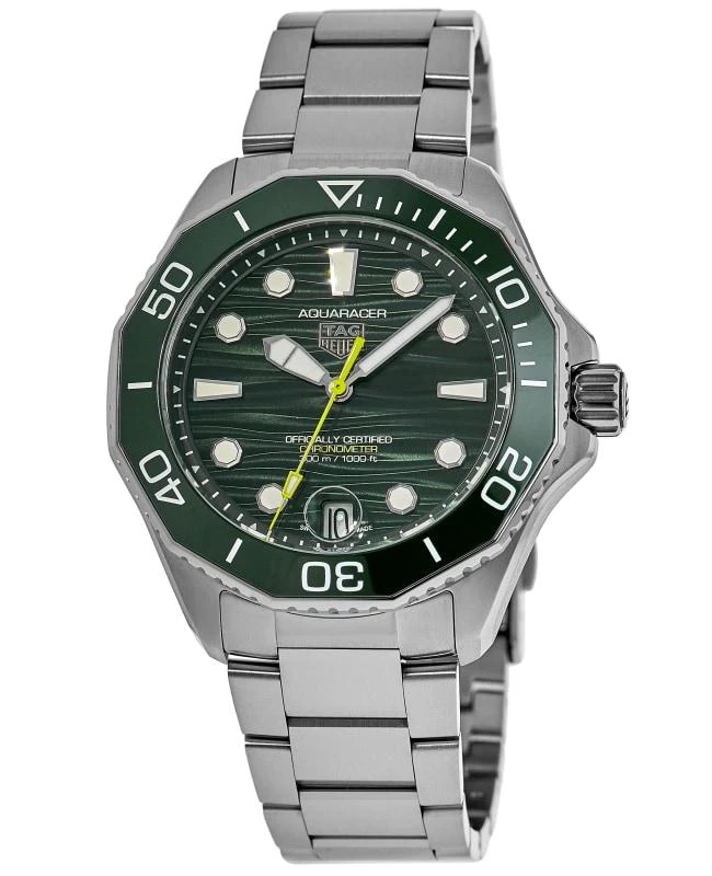 TAG Heuer Tag Heuer Aquaracer Professional 300 Date Automatic Green Dial Steel Men's Watch WBP5116.BA0013 1
