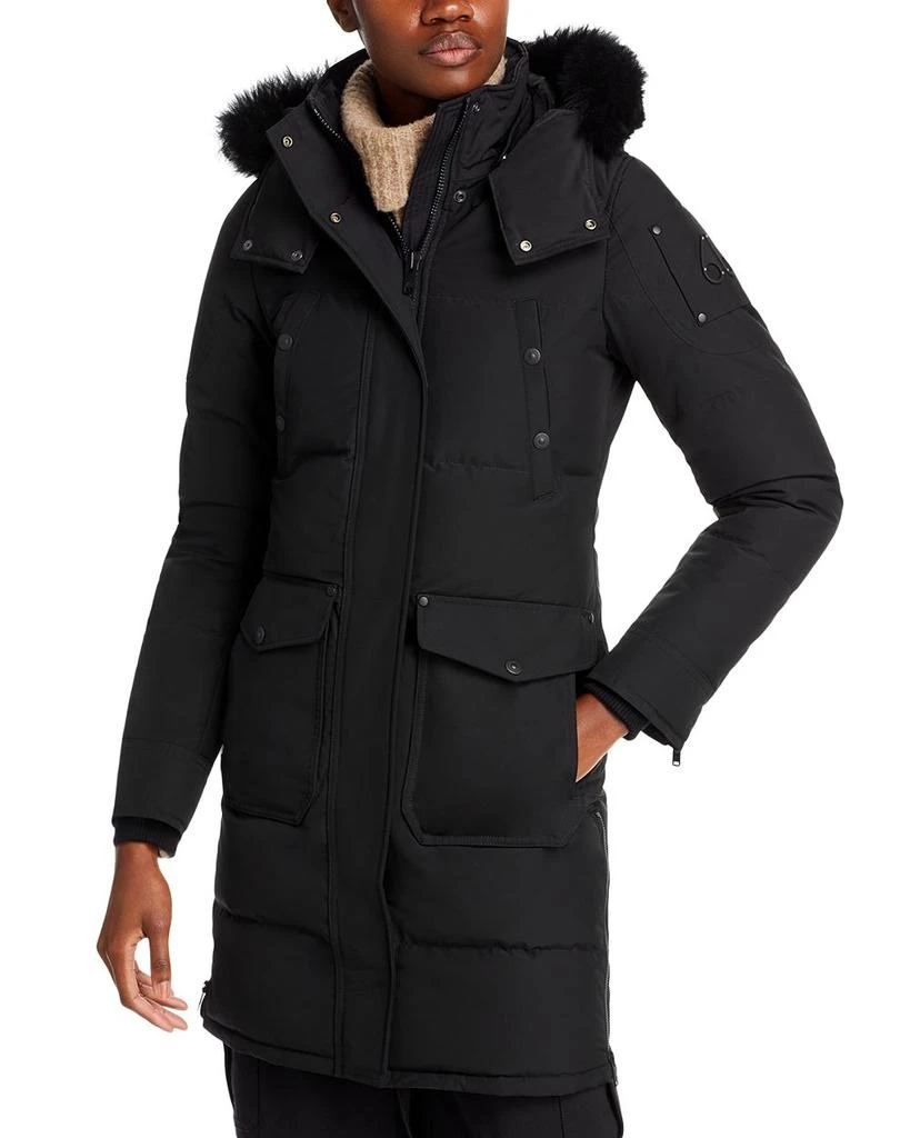 Moose Knuckles Onyx Causapscal Shearling Trim Down Parka 3