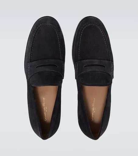 Gianvito Rossi George suede penny loafers 4