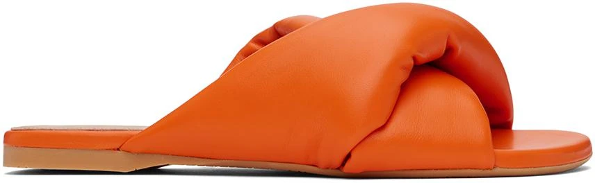 JW Anderson Orange Twist Flat Sandals 1