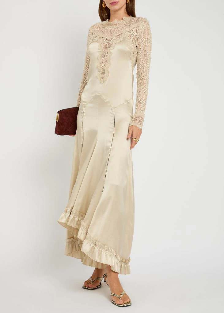 Dolores lace-embellished stretch-satin gown  On Sale Now with Up to 40%  Off | Discover Exclusive Deals & Savings at BeyondStyle  Authentic Isabel  Marant wedding shop/wedding guest dresses|womens/clothing/international  designers|womens/clothing ...