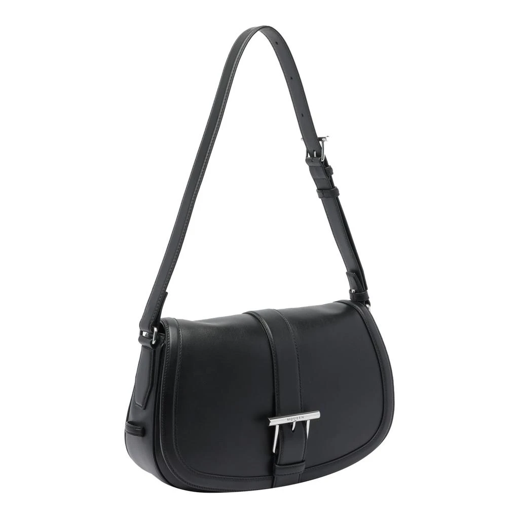 Alexander McQueen Large Mcqueen Satchel Bag With T Buckle 2
