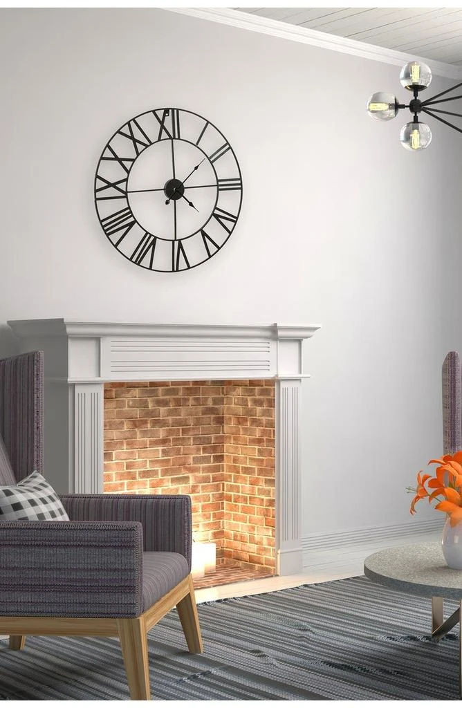 SORBUS Black Wall Clock 4