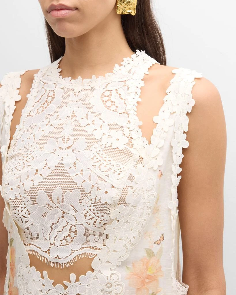 high neck lace dress express Shona Joy - Labyrinth Lace High Neck Maxi Dress main image 1