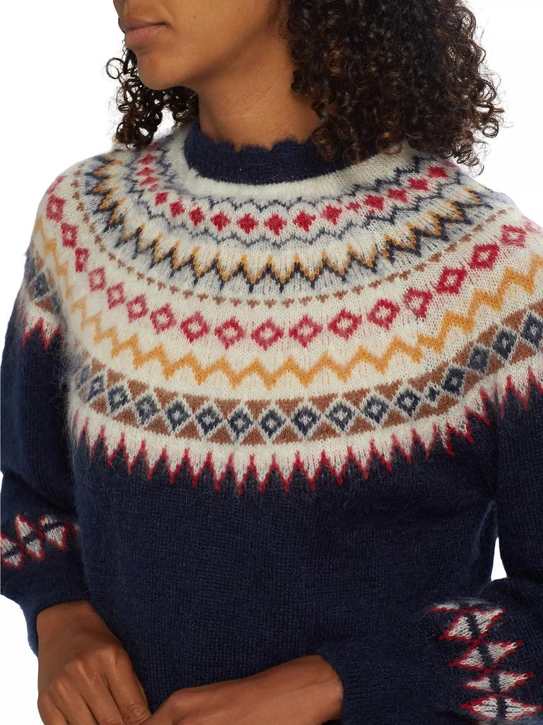 DÔEN Harvest Fair Isle-Inspired Mohair-Blend Sweater 6