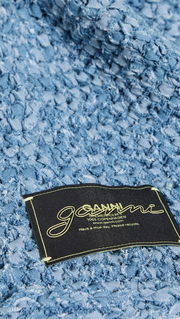 Ganni Denim Hand Knit Bucket Hat 3