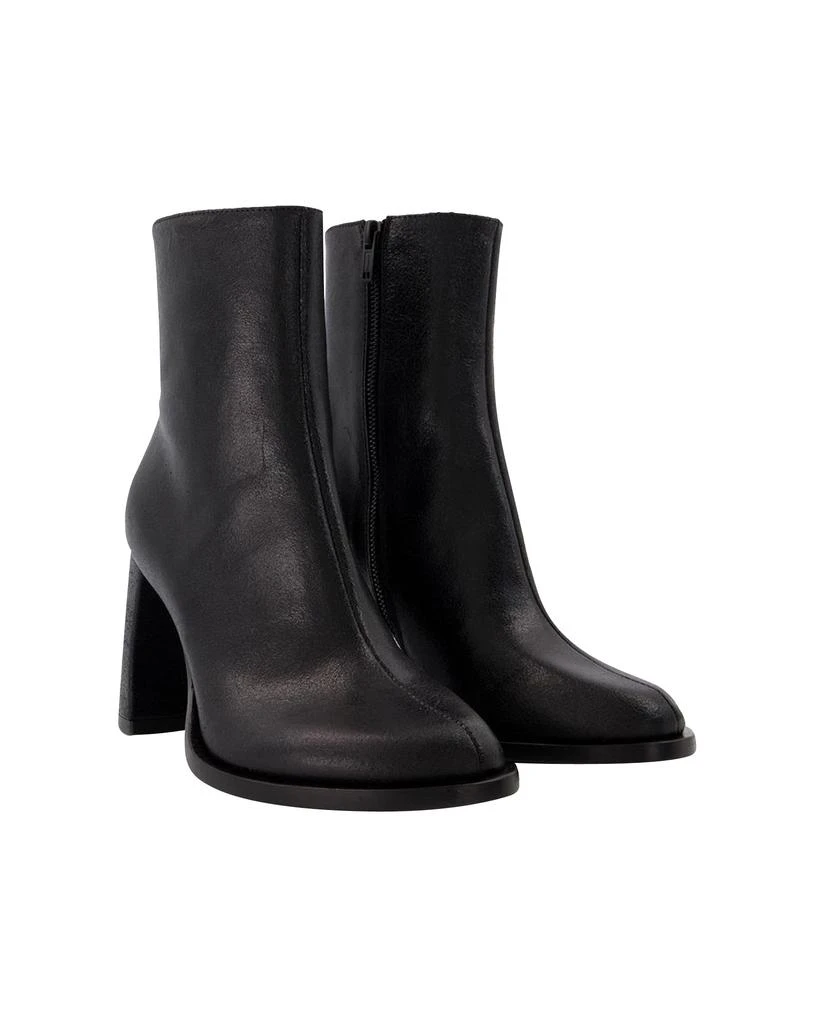 ANN DEMEULEMEESTER Lisa Ankle Boots in Black Leather 2